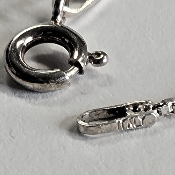 24 inch 925 Sterling Silver Italy Necklace, 925 Sterling Silver Chain - Picture 9 of 16